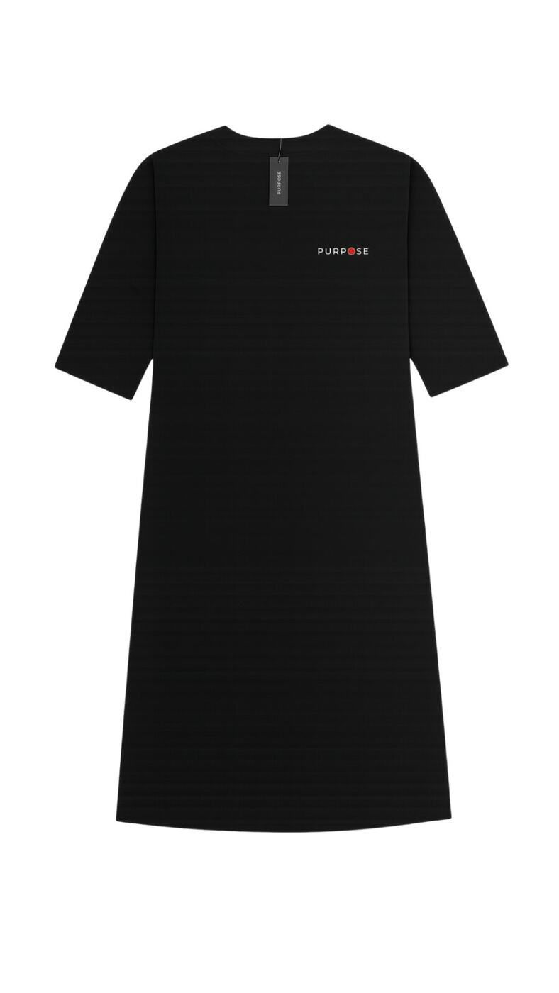 Palestine Watermelon Abaya — Black — 2