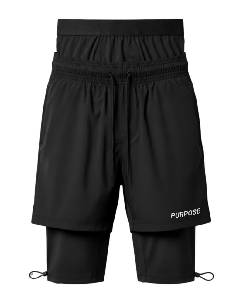 3-in-1 Halal Gym & Swim Shorts with Built-In Tights