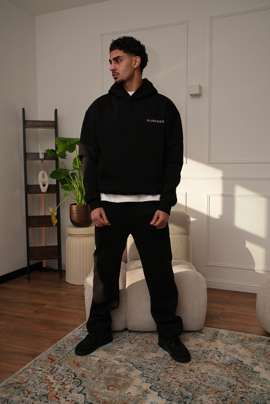 Not a Watermelon Hoodie — Black — 4