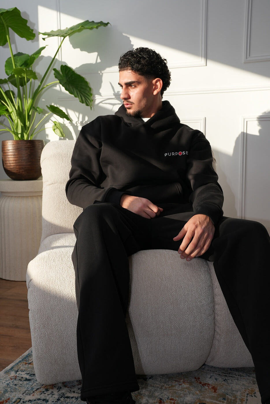 Not a Watermelon Hoodie — Black — 5