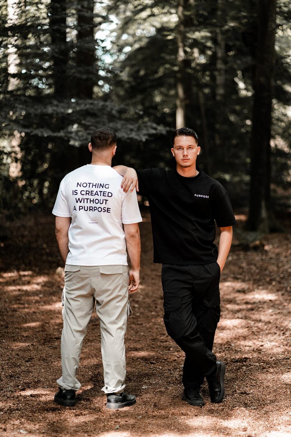 Nothing Is Created Without Purpose Oversized Tee — White — 5