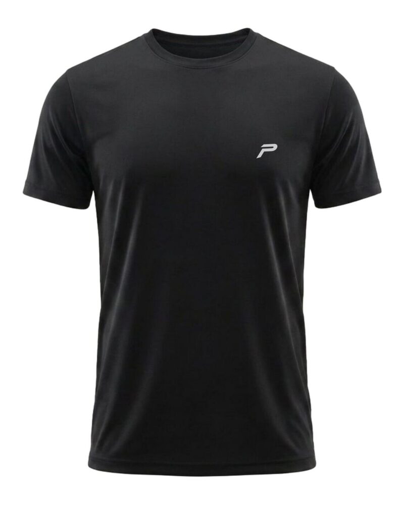 The P Logo Gym Tee — Black