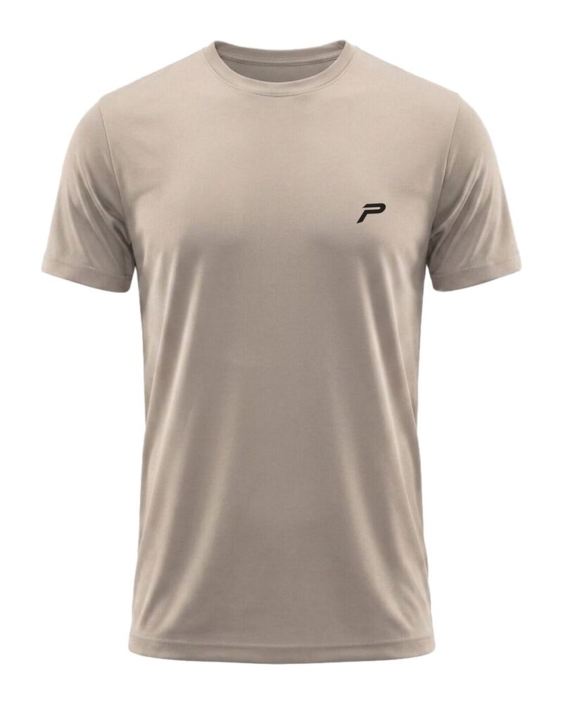 The P Logo Gym Tee — Beige