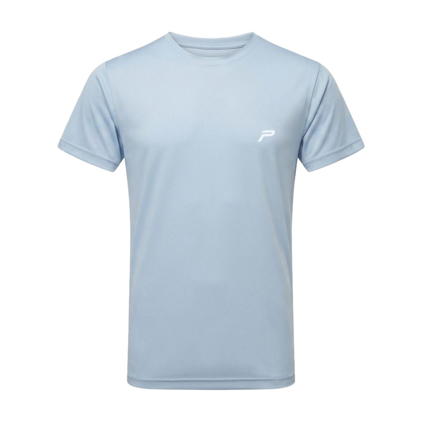 The P Logo Gym Tee — Light Blue