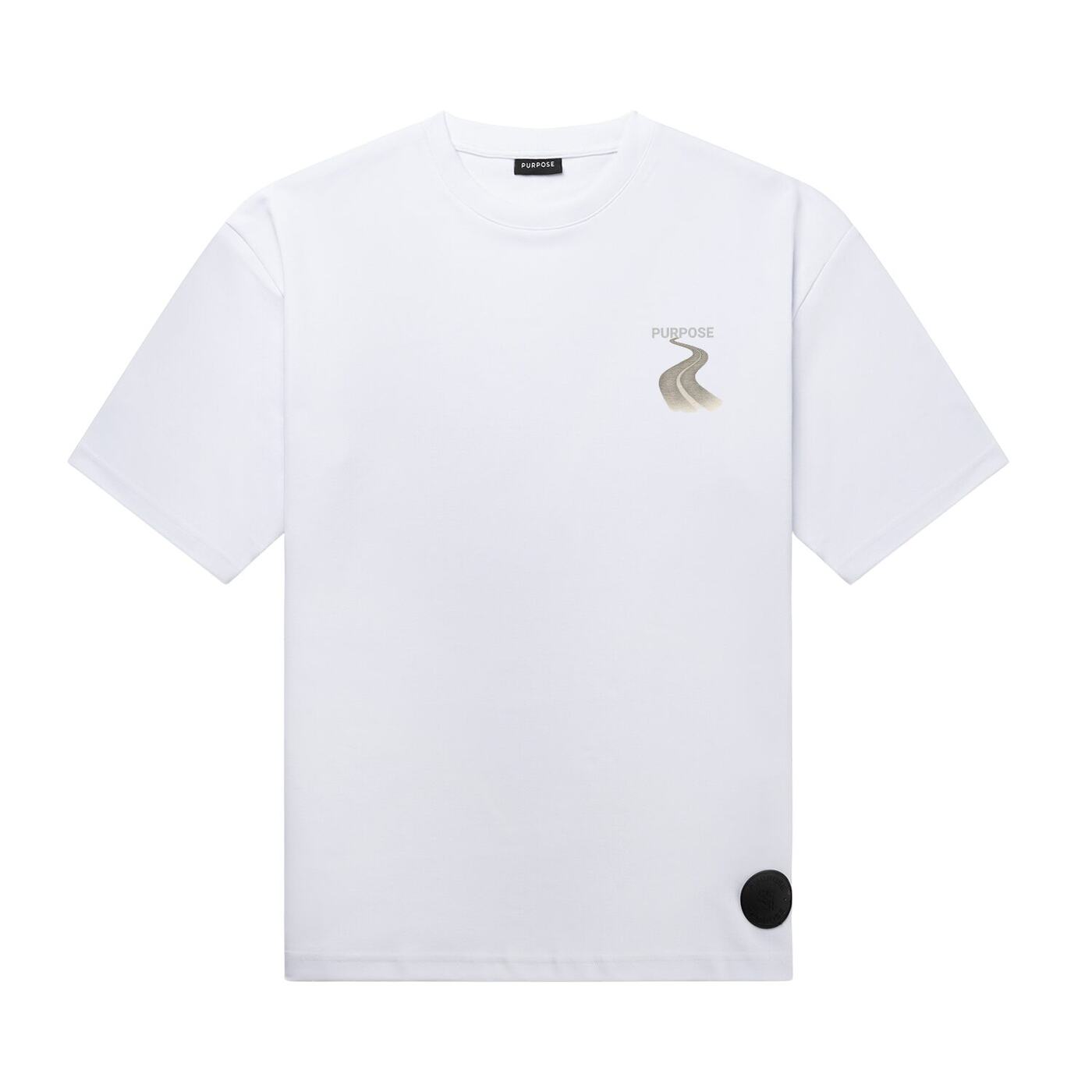 Trust the Path Oversized Tee — White — 2