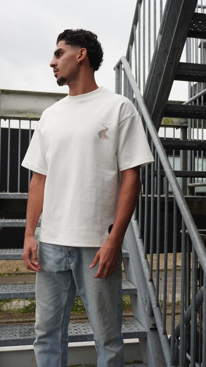 Trust the Path Oversized Tee — White — 3