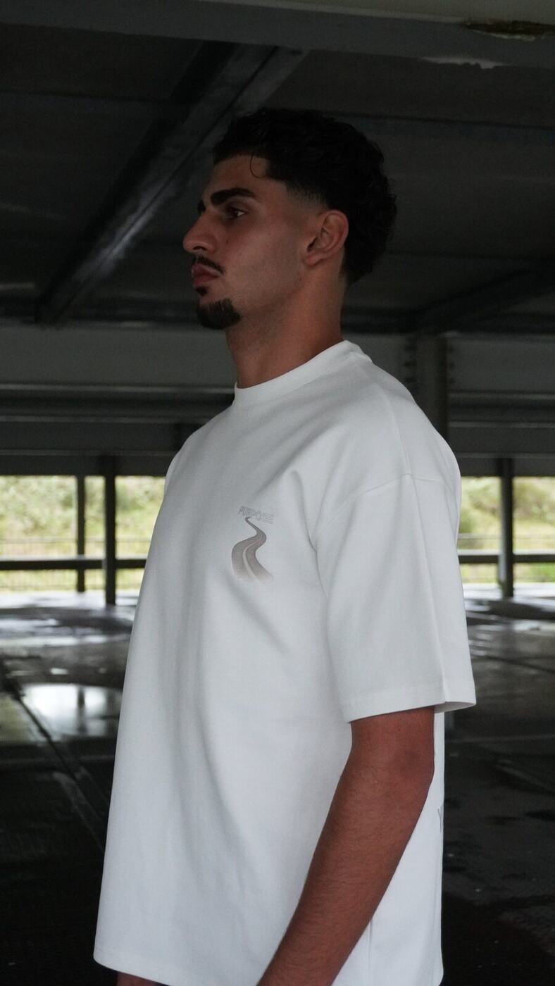 Trust the Path Oversized Tee — White — 5